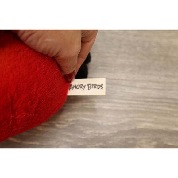 2010 Angry Birds Plush Red Bird Toy Stuffed Animal 8" No Sound - Picture 7 of 14